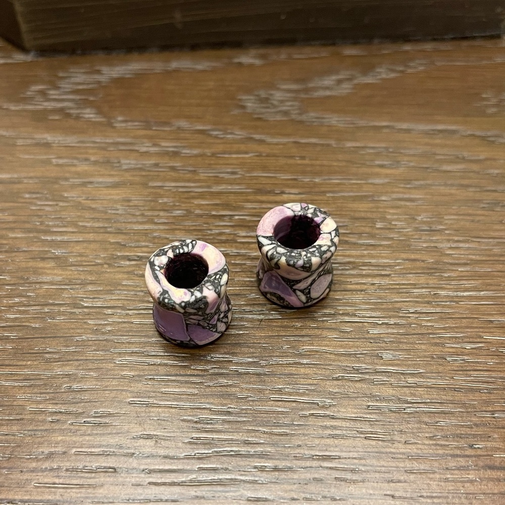 Purple stone 1/2” Gauges - Picture 2 of 2
